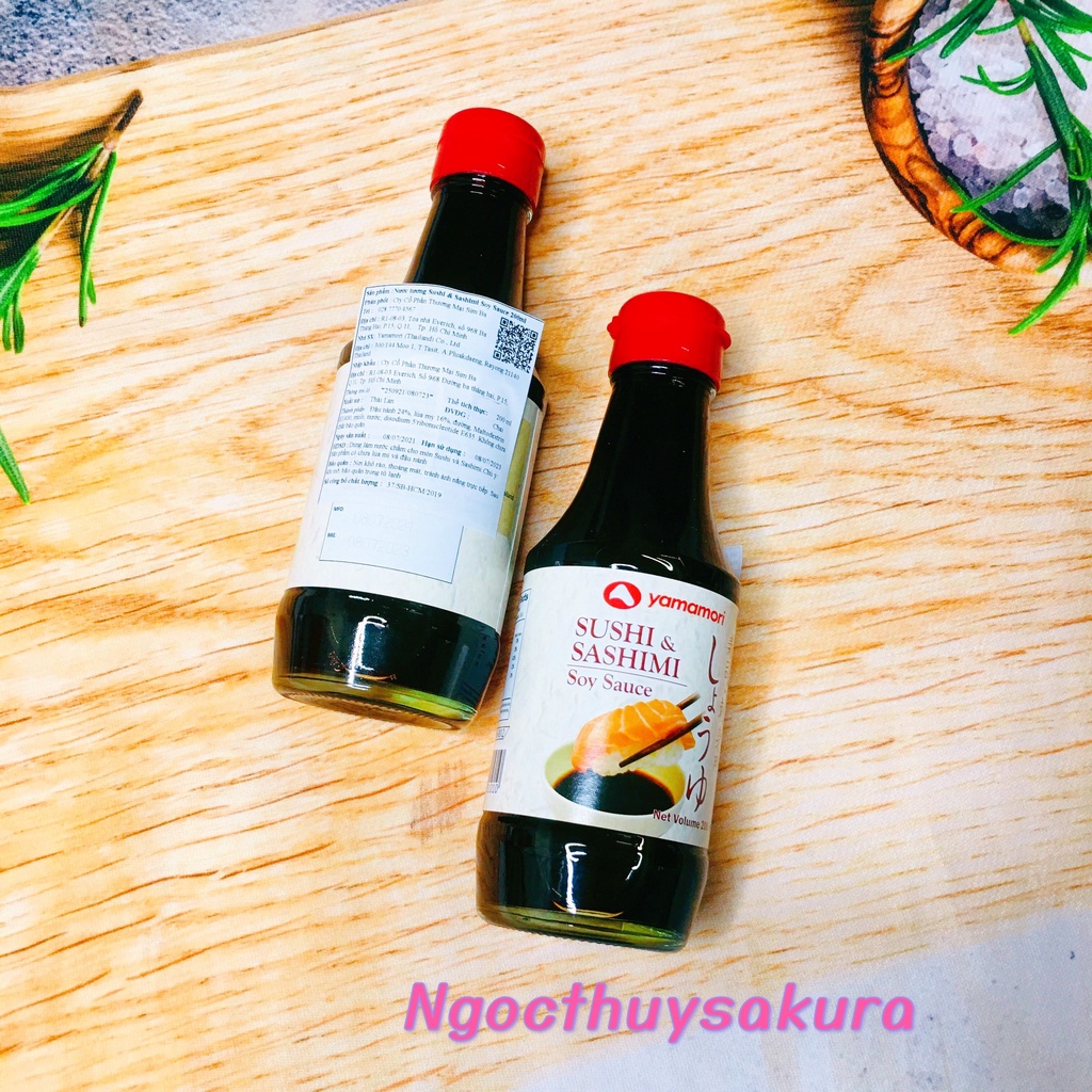 NƯỚC TƯƠNG SUSHI &amp; SASHIMI YAMAMORI 200ML