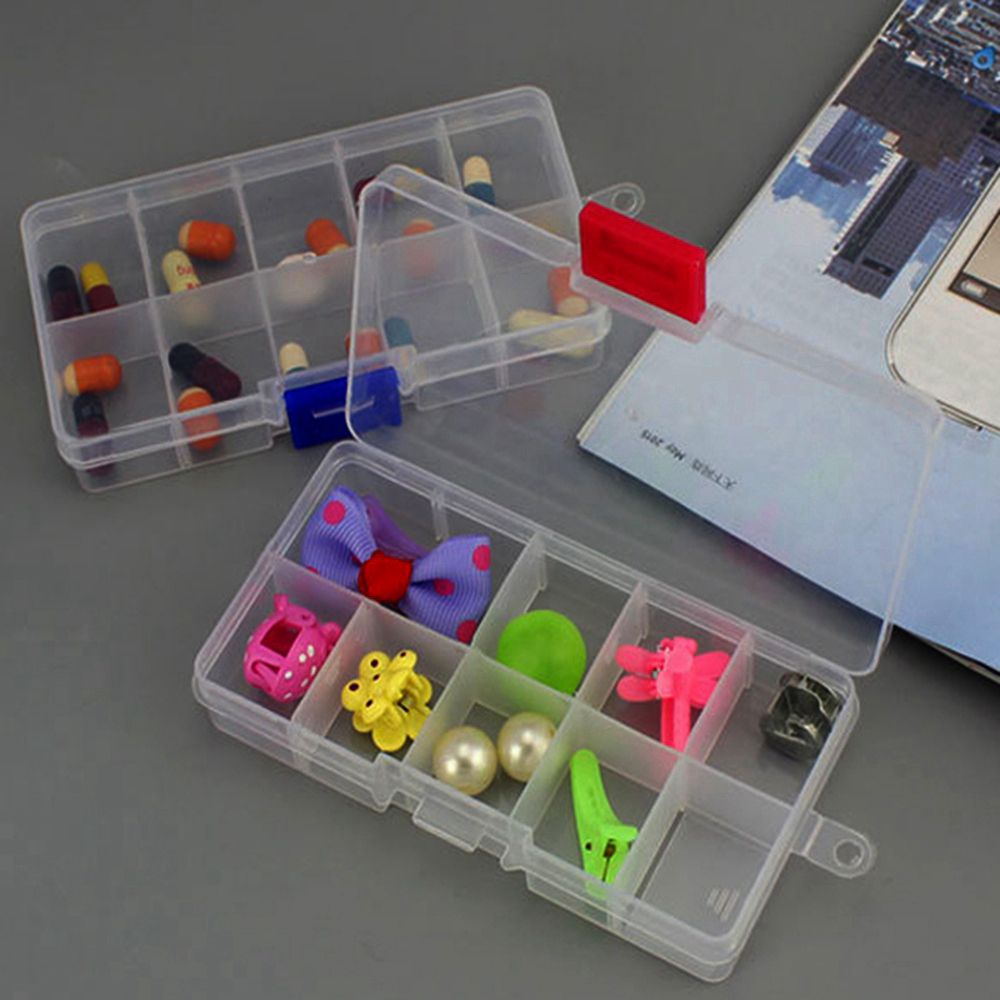 Hộp nhựa trong suốt đựng ốc vít trang sức tiện lợi chất lượng cao nhiều màu lựa chọn