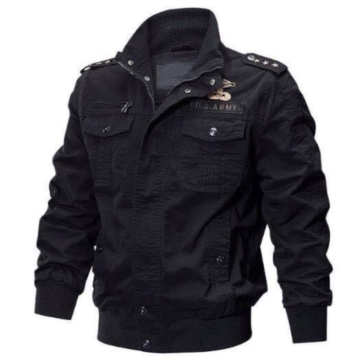 Áo khoác kaki cổ đứng chiến thuật_dã ngoại