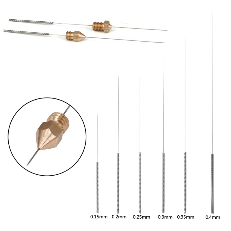 Bộ 5 Kim Thép Không Gỉ Dùng Để Vệ Sinh Máy In 3d