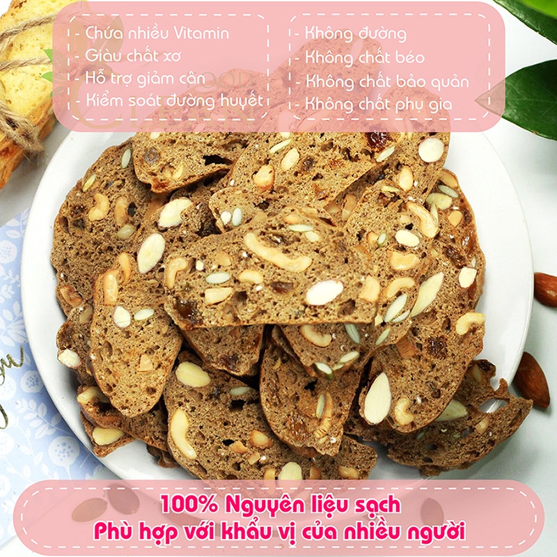 Bánh ăn kiêng giảm cân biscotti ONFOD vị cam quế dành cho người tiểu đường, ăn kiêng, giảm cân 250g