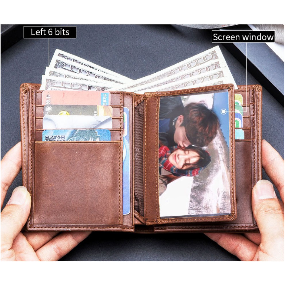 ví nam 100% da bò thật cao cấp phong cách mới