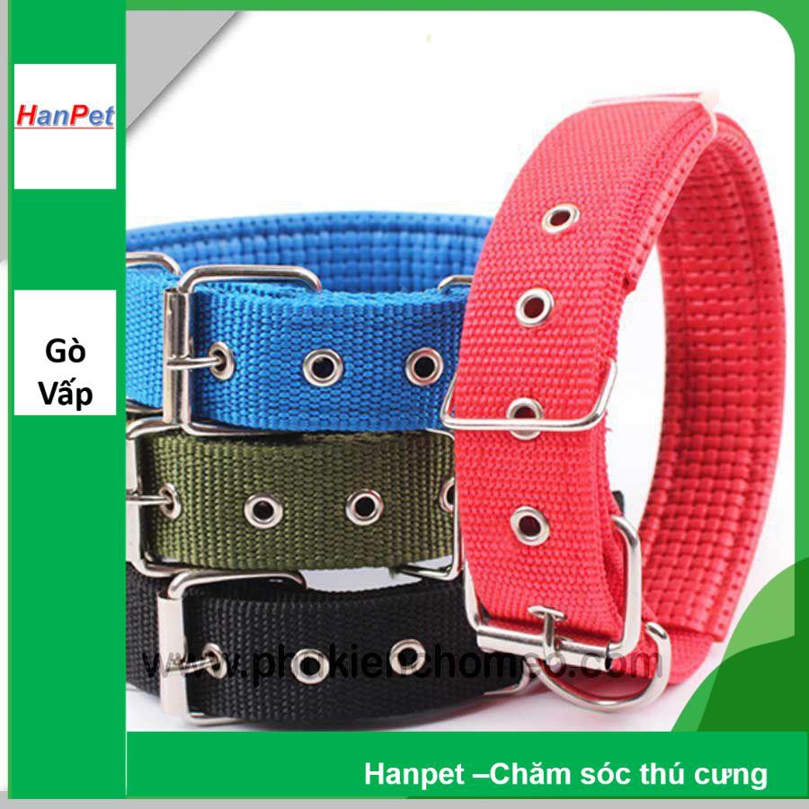 Hanpet.GV- 743- Vòng cổ chó có đệm khoá thường- Size 1.5: vòng cổ 33~41cm (- 4711858)