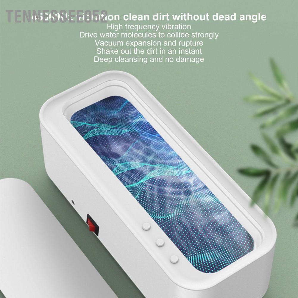 Hàng Sẵn Máy làm sạch bằng sóng siêu âm 360 ° USB di động chuyên nghiệp cho đồ trang sức mắt kính【Tennessee052】