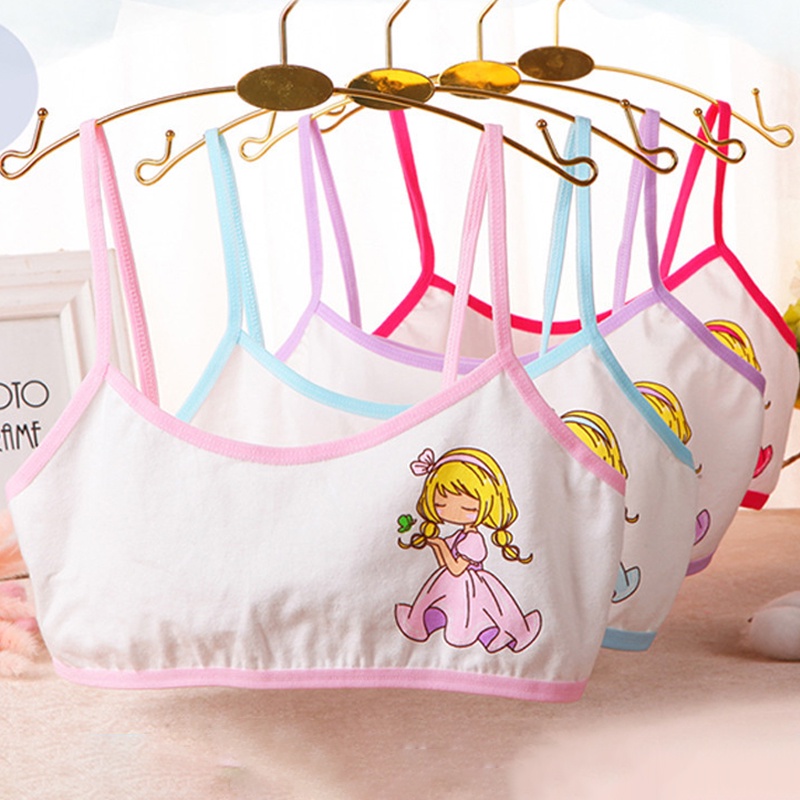 Áo Lót Hai Dây Chất Liệu cotton Dành Cho Bé Gái 8-15 Tuổi