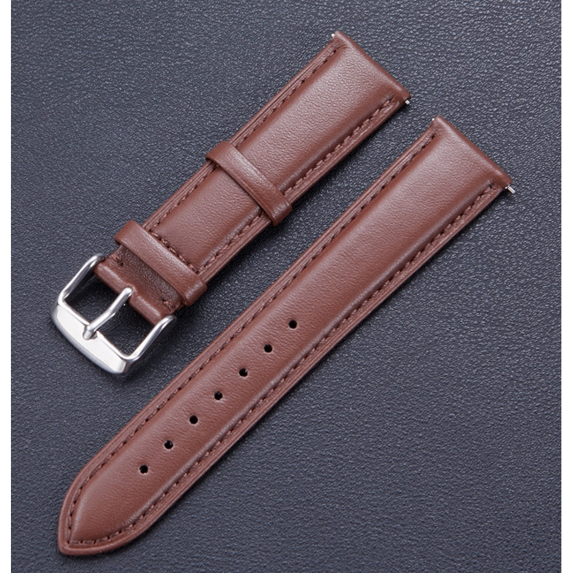 18 20mm 22mm Leather Wristwatch Band Quick Release Watch Strap For Fossil Huawei