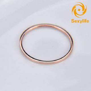 Nhẫn Thép Titan Thiết Kế Đơn Giản Cho Cặp Đôi