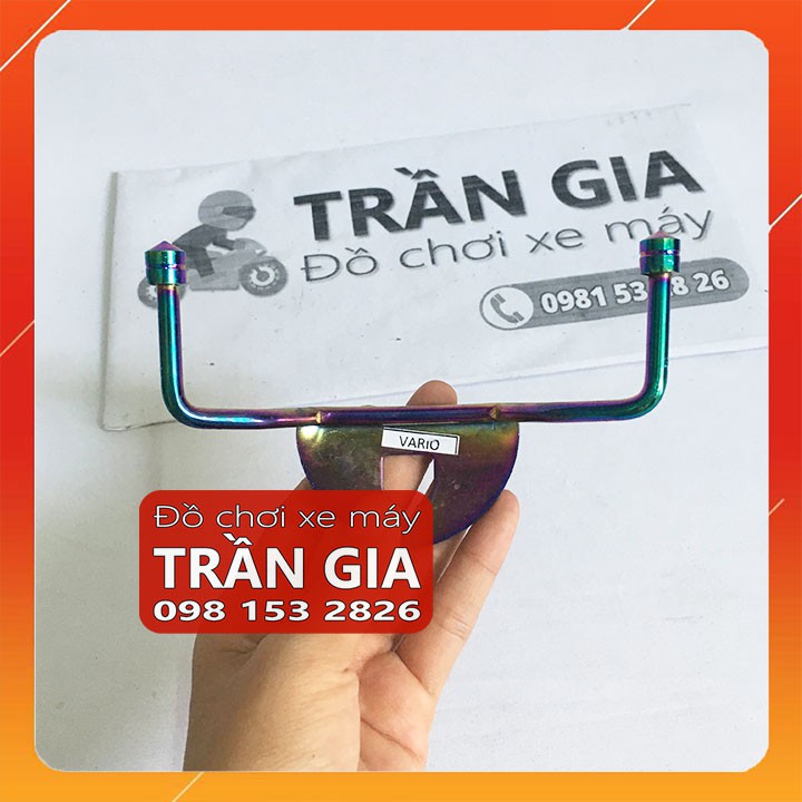 Móc treo đồ gắn xe vario 125150 năm 2018-2019-2020-2021-2022-2023 inox titan 7 màu varo