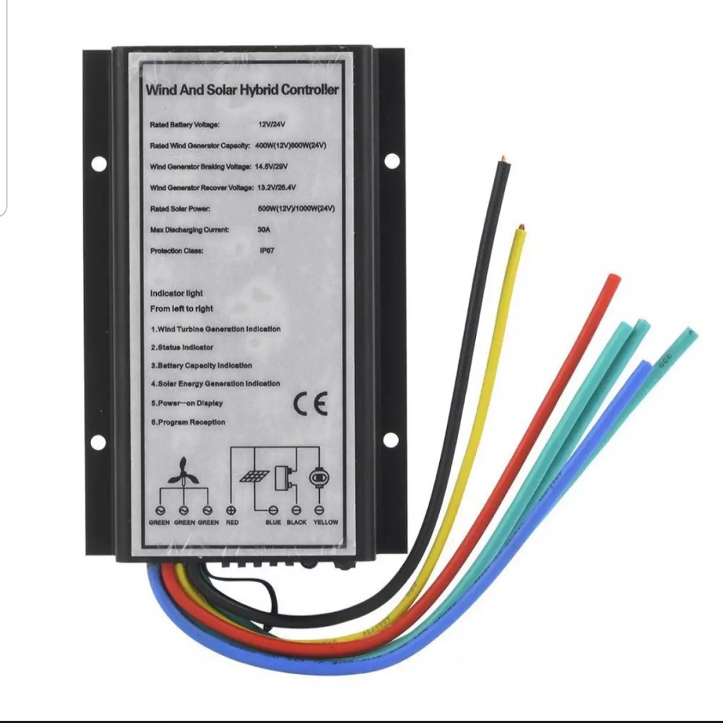 ĐIỀU KHIỂN SẠC tuabin gió 400/800 W kết hợp 500/1000 W Năng Lượng Mặt Trời