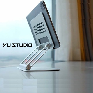 (Cỡ lớn) Giá đỡ máy tính bảng tablet, điện thoại chỉnh độ cao góc nghiêng bằng nhôm cho Ipad Surface Iphone L02