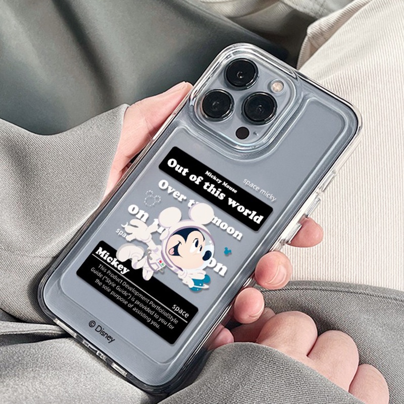 Ốp Điện Thoại Trong Suốt Chống Sốc Hình Mickey Cho iPhone 13 12 11 Pro MAX XS MAX XR X 7+ 8 Plus mini
