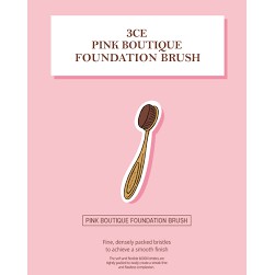 Cọ đánh kem nền 3CE Pink Boutique Foundation Brush