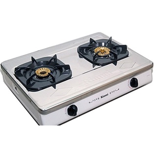 Bếp Gas Đôi Rinnai mặt Inoc-RV-365(SW)N-KÈM Bộ Van Dây Chống Cháy Nổ- BẢO hÀNH 24 THÁNG