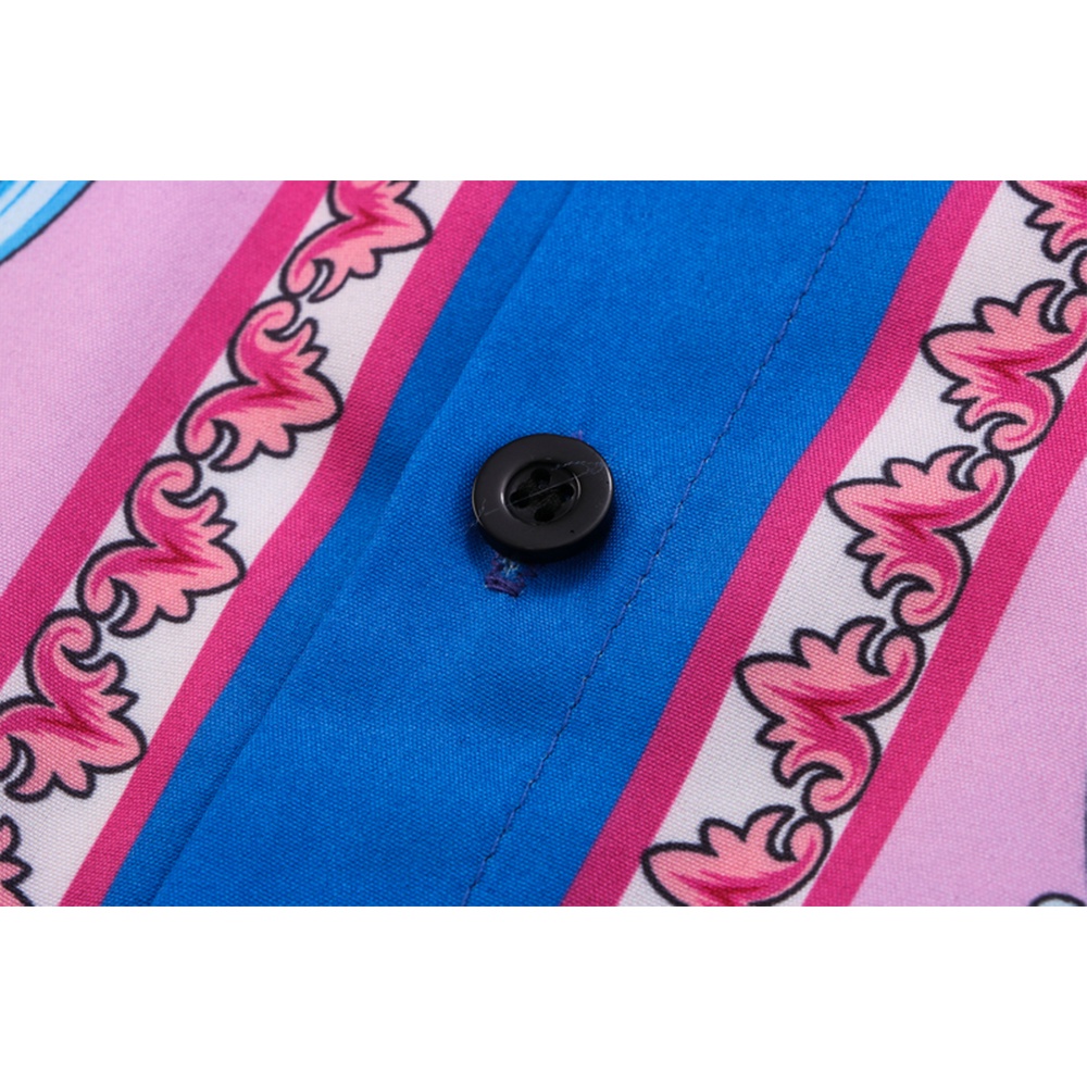 Áo Sơ Mi Dài Tay Mỏng Biểu Tượng Tối Màu Baroque Cho Nam