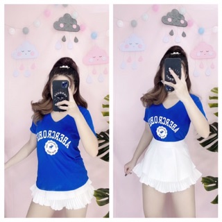 Áo thun cổ tim ABERCOBIE 35k