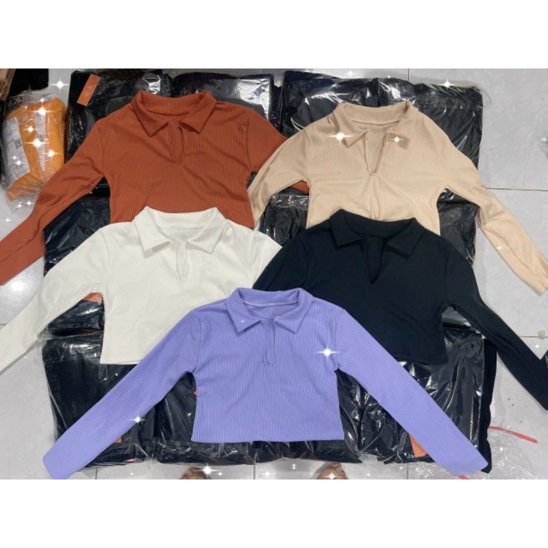 ÁO CROPTOP XE TAY DÀI XINH ĐẸP