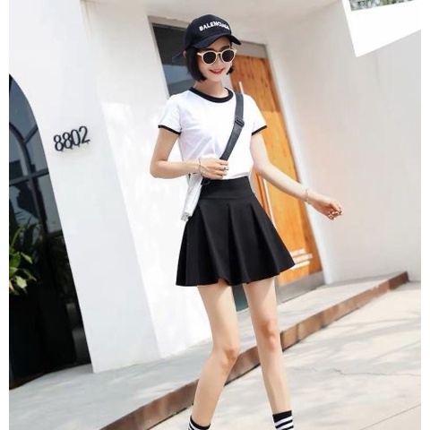 Chân váy chữ A Perty xếp ly dáng ôm kiểu Hàn Quốc dễ thương cho nữ