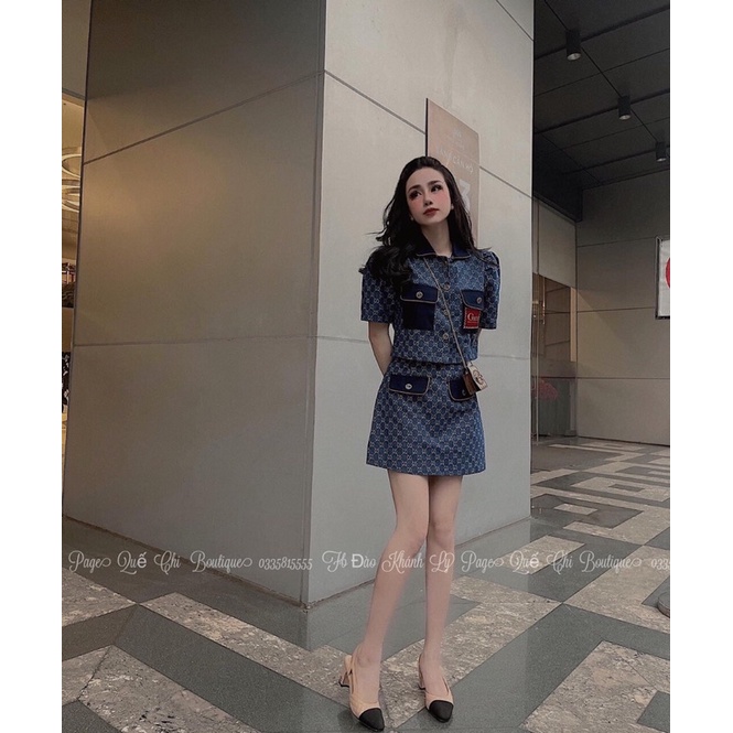 Set Gucci Áo+ Váy Hàng New Siêu Đỉnh❤️