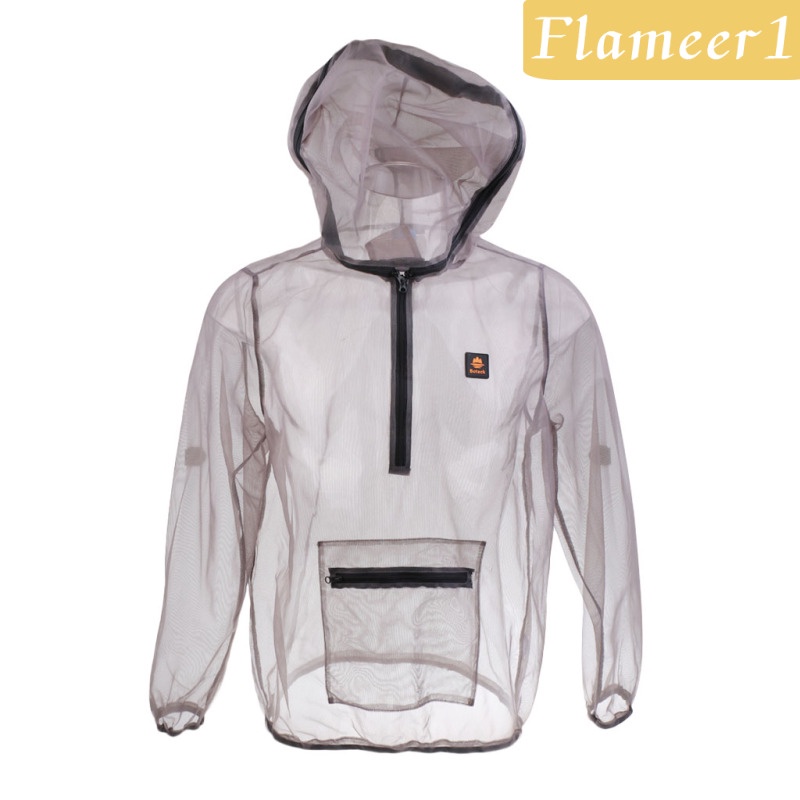 [Flameameer1] Bộ Quần Áo Lưới Chống Ong Đốt Nhanh Khô Màu Xám L