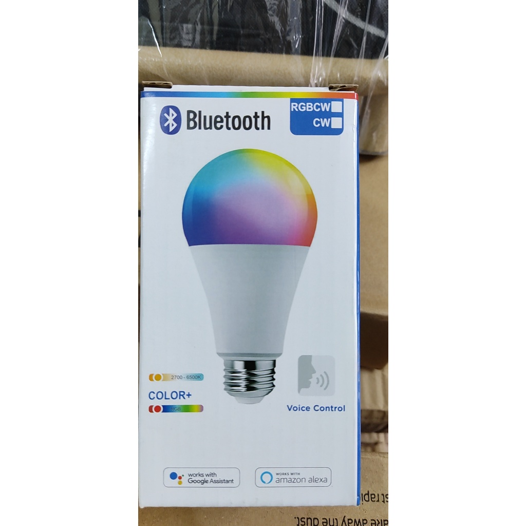 Bóng Đèn Thông Minh Tuya bluetooth/ WiFi,Bóng Đèn Có Thể Điều Chỉnh Độ Sáng Màu RGB, trợ lý giọng nói Google/Alexa