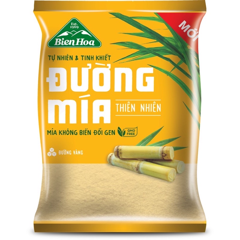 Đường vàng Biên Hoà, đường mía thiên nhiên 1kg