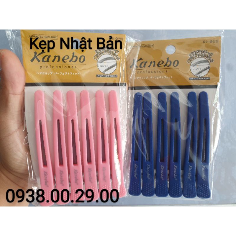 Kẹp Mỏ Vị Kanebo, Kẹp Vịt Nhật Bản Pro Master Có Su Chặn Chống Dập Tóc.