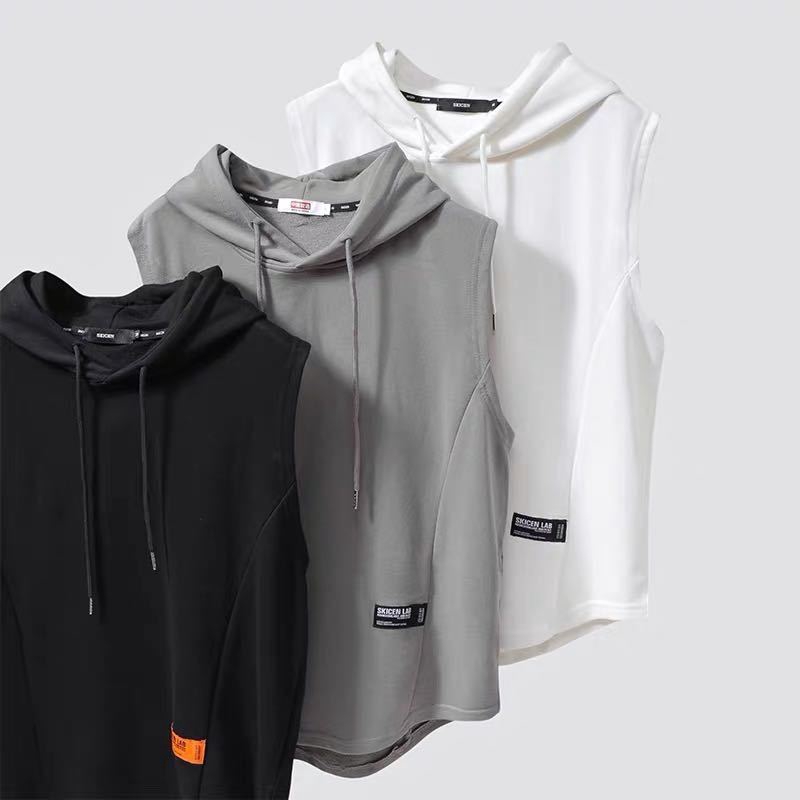 Áo Hoodie Thể Thao Không Tay Dáng Rộng Thời Trang Dành Cho Nam Giới