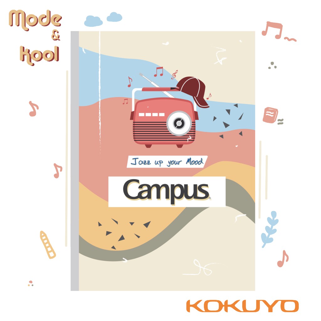 Tập Vở Kẻ Ngang Có Chấm Campus Mode & Kool 120 Trang Khổ B5