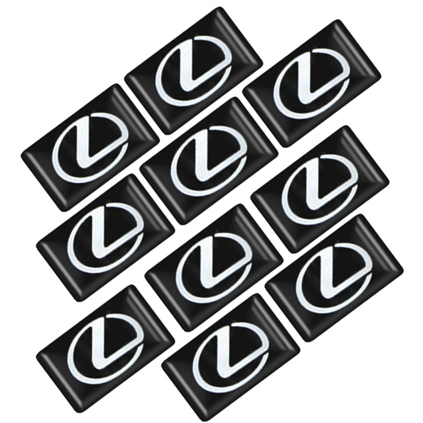 Bộ 10 Miếng Dán Nút Điều Khiển Vô Lăng Xe Hơi lexus nx300h nx200t nx300 nx200 nx rx300 rx330 rx350