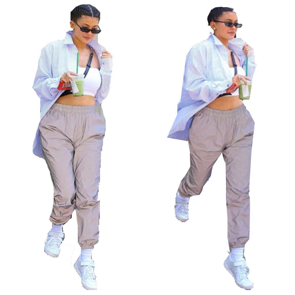 FREESHIP ĐƠN 99K_ Quần dài ống rộng phát sáng phong cách thể thao năng động dành cho nữ