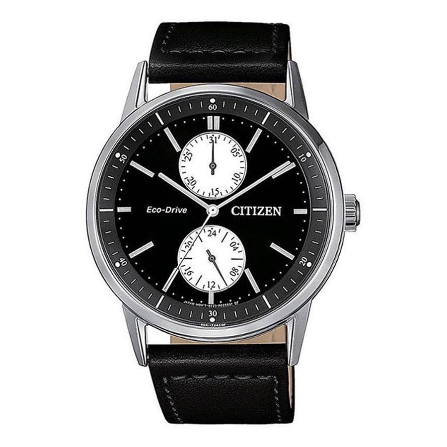 Đồng Hồ Nam Citizen Dây Da BU3020-15E - Mặt Đen