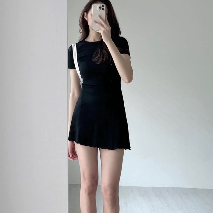Váy Body Đầm Thun Ôm Body Ôm Eo Dáng Xòe Tay Ngắn Đi Dự Tiệc Sang Chảnh | BigBuy360 - bigbuy360.vn