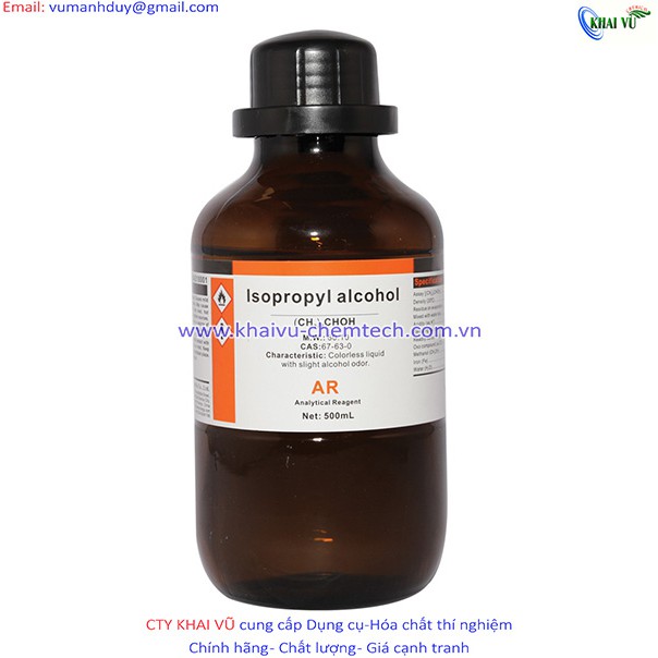 CHẤT ISOPROPYL ALCOHOL IPA 2-PROPANOL 99.7% C3H8O CHAI 500ML XILONG CAS 67-63-0