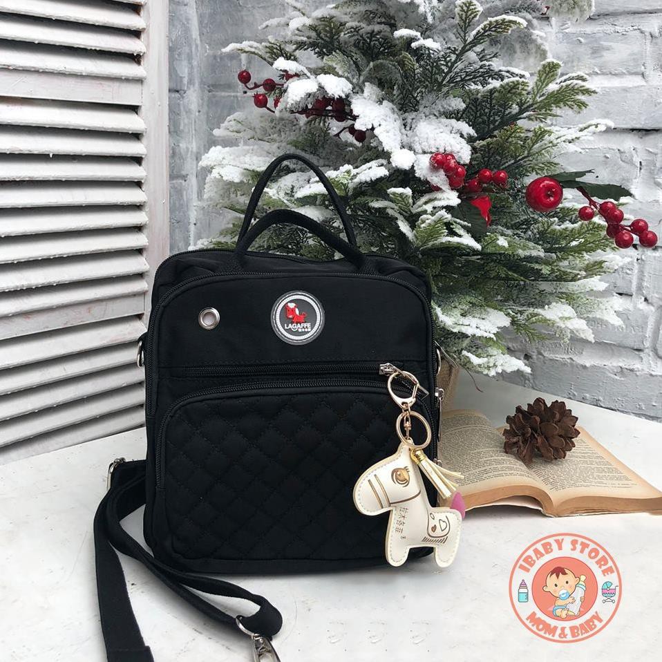 Túi Xách Balo Bỉm Sữa Mini LAGAFFE Mẫu Mới Nhất 2021
