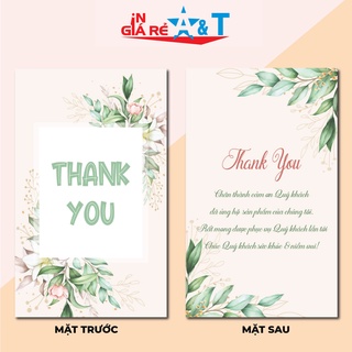 combo100 THẺ CÁM ƠN, THIỆP CÁM ƠN DÀNH CHO KHÁCH HÀNG