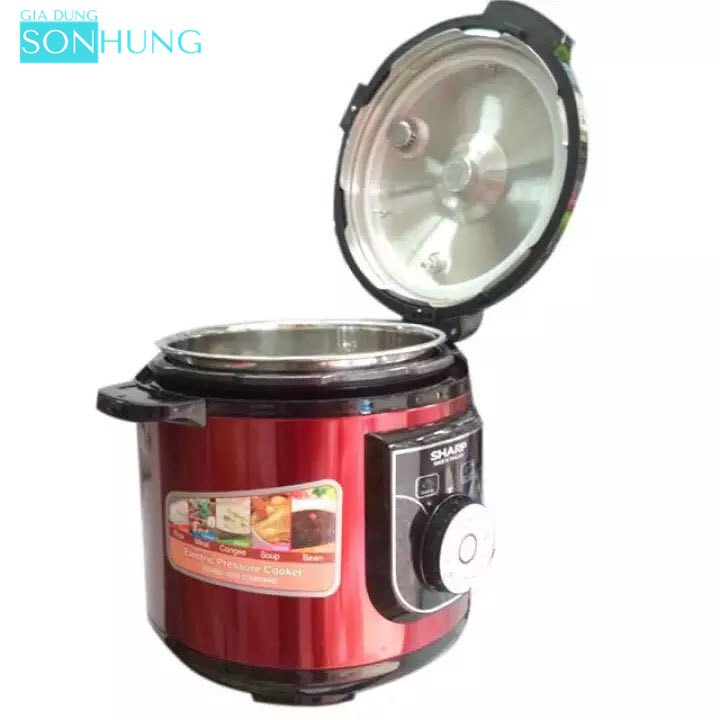 Nồi áp suất, Nồi áp suất điện Đa Năng Sharp Dung tích 6L, Chính hãng Sharp Thái Lan, Bảo hành 12 tháng, An toàn