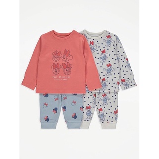 Set 2 bộ dài tay bé gái George UK