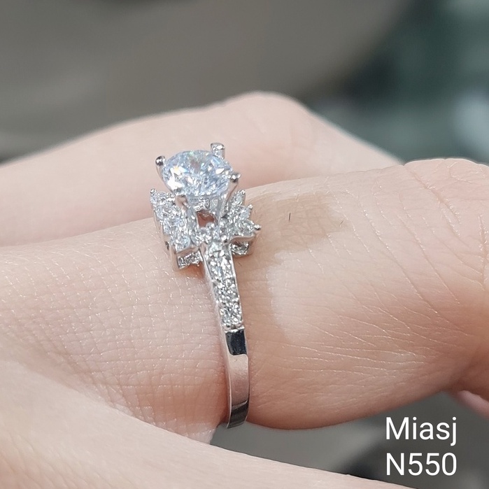 Nhẫn nữ bạc Ý S925 MiASJ nạm đá Cz cao cấp N550