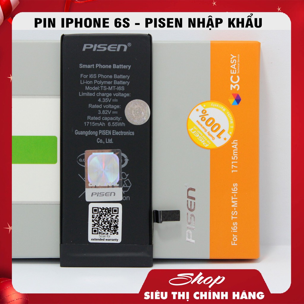 PIN PISEN IPHONE - CHÍNH HÃNG PATECH PHÂN PHỐI