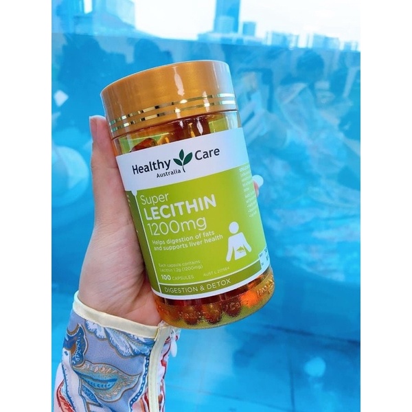 [MẪU MỚI] Mầm đậu nành healthy care super lecithin 1200mg tốt cho sinh lý nữ, mầm healthy care