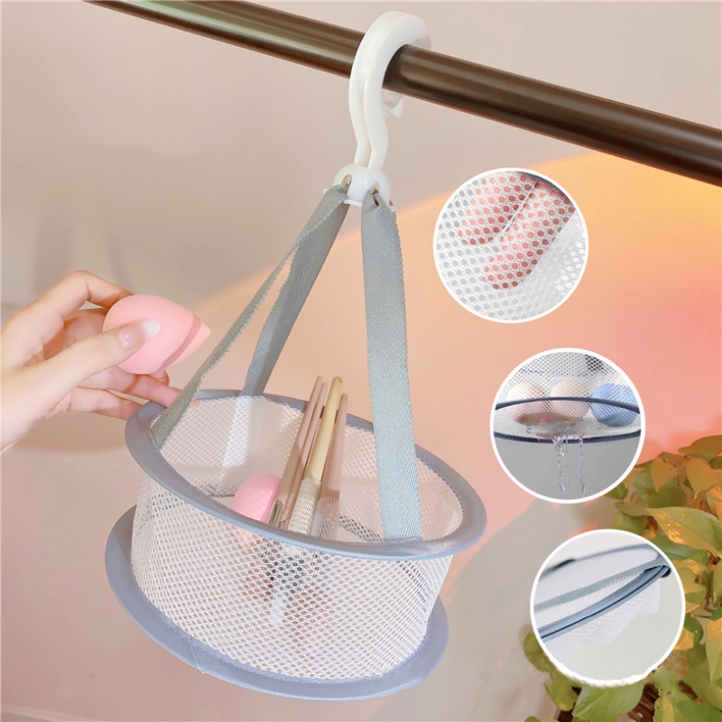 Rổ đựng cọ trang điểm có móc treo xoay 360 độ tiện dụng