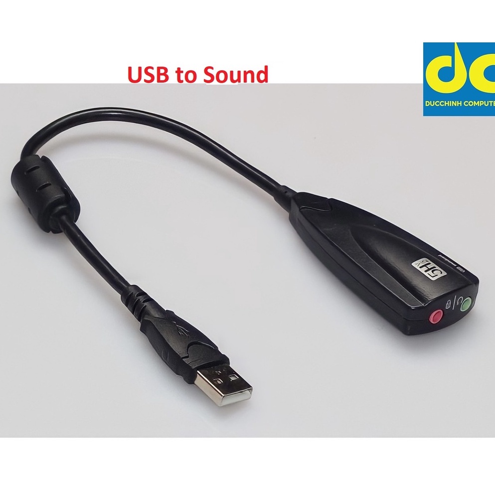 USB sound H5 âm thanh cực chất usb soud 7.1 có nút điều chỉnh