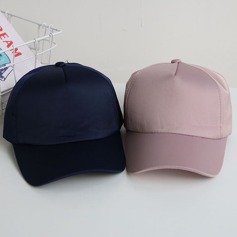 Mũ Lưỡi Trai Bằng Lụa Satin Phong Cách Hip Hop Thời Trang Xuân Hè Có Thể Điều Chỉnh Cho Bé