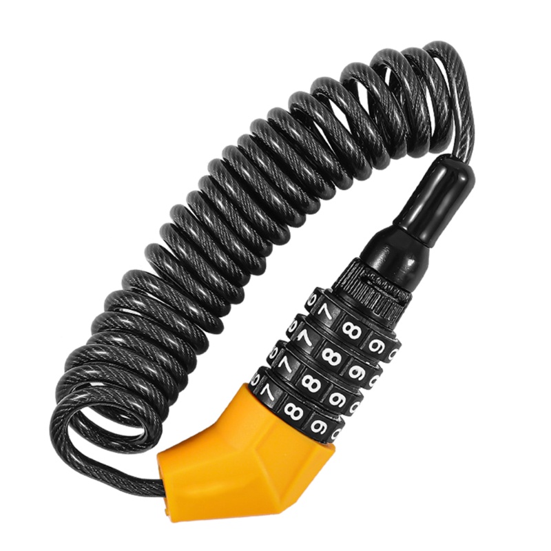 Dây Cáp Khóa Mật Khẩu 4 Chữ Số Chống Trộm Cho Mũ Bảo Hiểm Xe Đạp