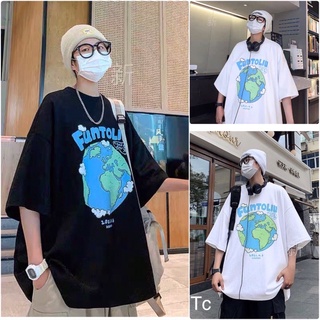 ÁO THUN HÌNH TRÁI ĐẤT ( phom unisex )