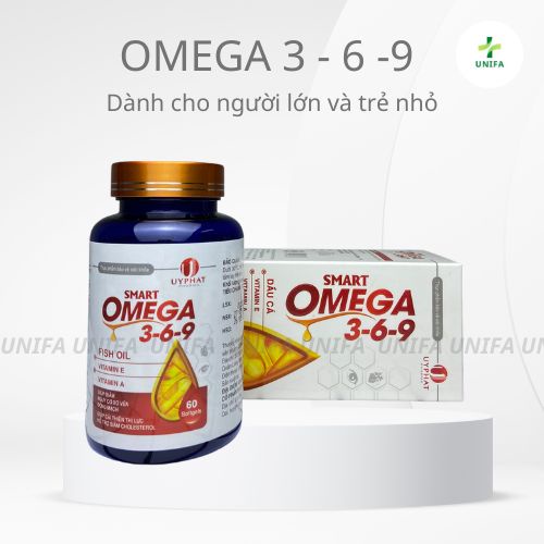 Omega 369 SMART - Viên uống bổ mắt giúp giảm nguy cơ xơ vữa động mạch, cải thiện thị lực, hỗ trợ giảm CHOLESTEROL