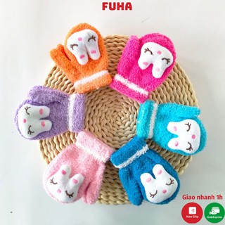 [HÀNG QUẢNG CHÂU] Găng tay cho bé FUHA, bao tay gắn thỏ xinh xắn cho bé trai bé gái từ 1 đến 3 tuổi