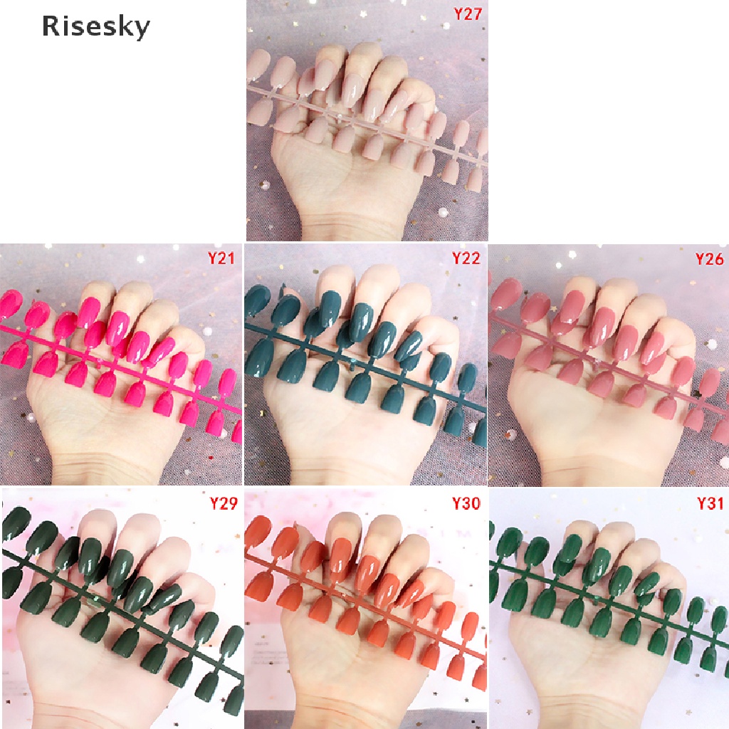 Bộ 24 Móng Tay Giả Bằng Acrylic Thời Trang