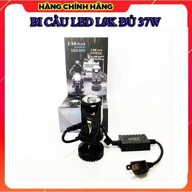 ĐÈN BI CẦU LED L9K SIÊU SÁNG ĐỦ 37W ( CHÂN H4)