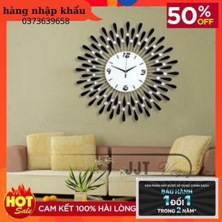Mua Đồng Hồ Treo Tường Trang Trí -Decor Tường Mã 1245-Họa Tiết Gọt Sương -Bảo Hành Đổi Mới 24 Tháng -Kt70cm